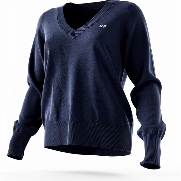 Vineyard Vines Sweaters - Women's Navy Vineyard Vines X-Small V-Neck Sweater